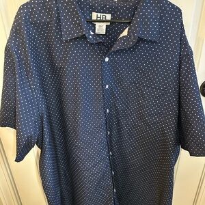 Men's Classic Navy Polka Dot Shirt